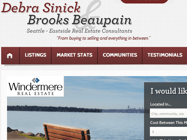 Debra Sinick and Brooks Beaupain